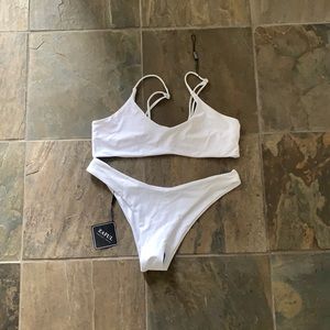 NWT white bikini